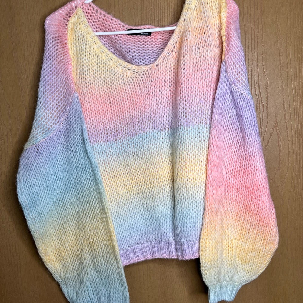 Pastel Multicolor Knit Sweater